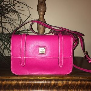 Dooney Bourke Pink Saffiano Leather Crossbody
